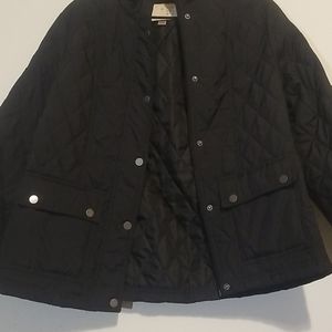 Black puffer jacket